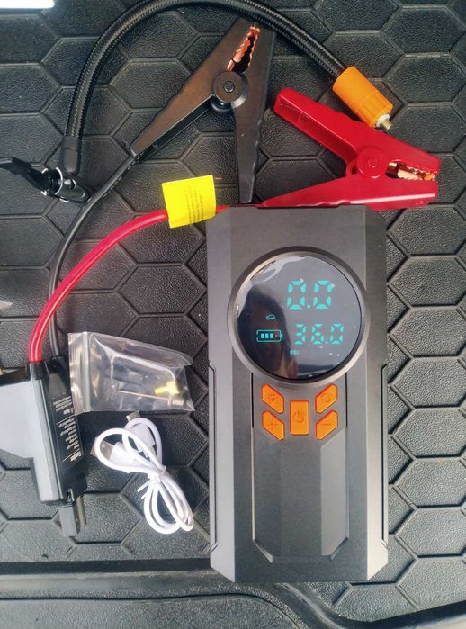 автомобилен стартер, power bank 4 в 1, К-р, Фенер, батерия 6000 mAh