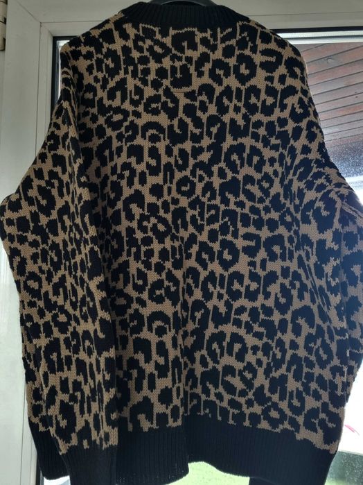 пуловер COACH Leopard Print