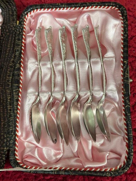 SET 6 LINGURITE ARGINT 925 - TIFFANY & CO - "Persian" Pattern - 1872 !