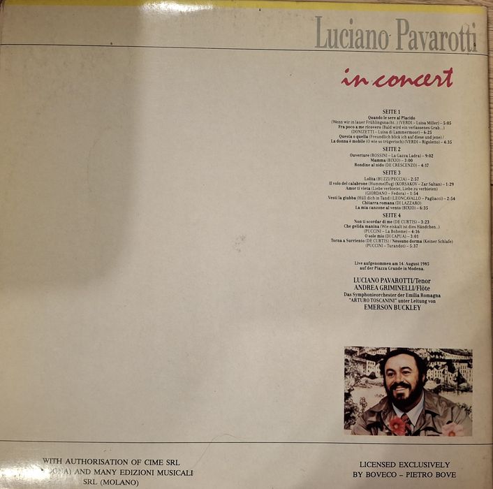 Vinil dublu Luciano Pavarotti