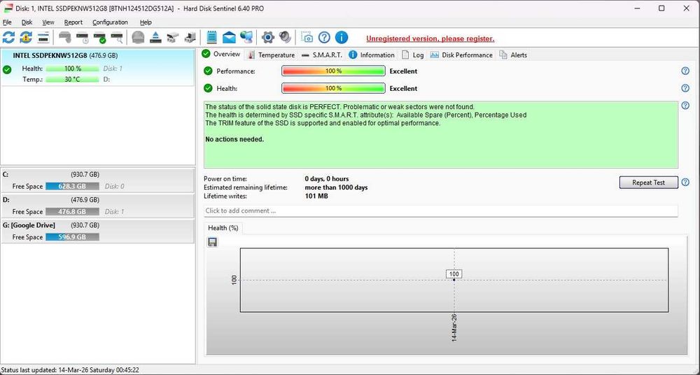 SSD Intel 660p 512GB M.2 2280 NVMe PCIe Gen3 x4  NOU #52