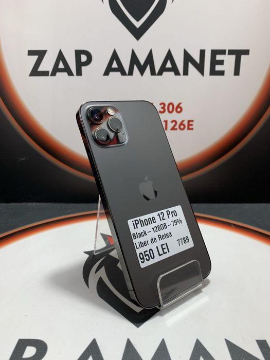 Zap Amanet Vitan - iPhone 12 Pro - Black - 128Gb - 79%
