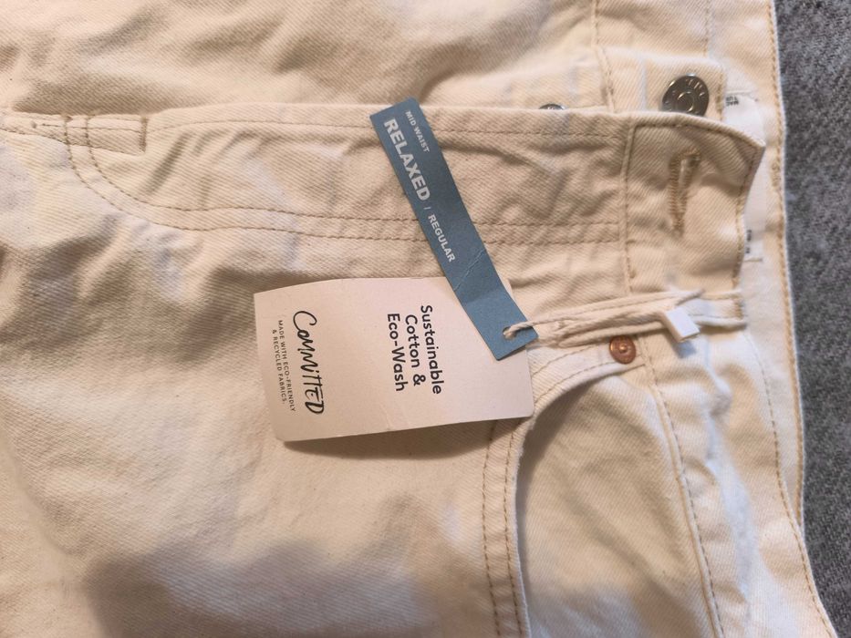 Бели дънки Mango 36 размер