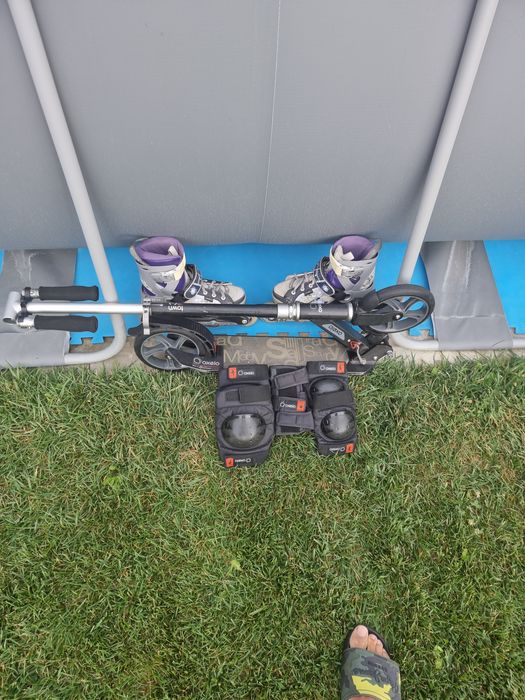 Trotineta+Role Oxelo+ Protectii