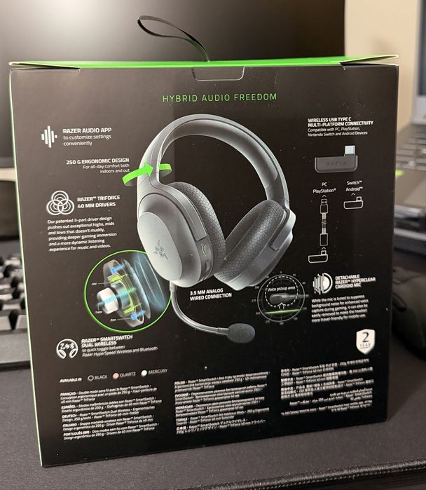 Слушалки Razer Barracuda X в гаранция