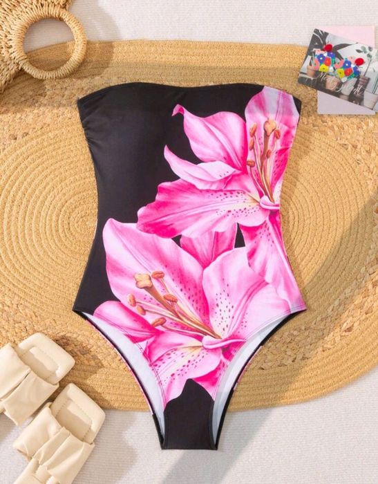 Промо!!! Нов цял дамски бански #XL