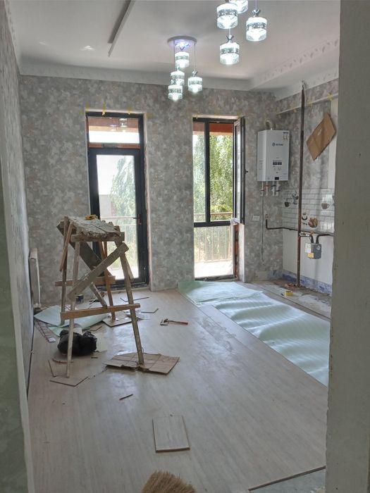 Абой ёпиштириш ишларини киламиз