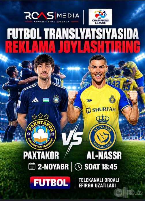 Paxtakor va Al nasr oyniga chipta