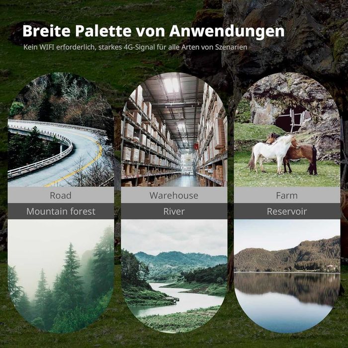 Безжична, соларна ,външна камера за наблюдение със SIM карта ZUMIMALL