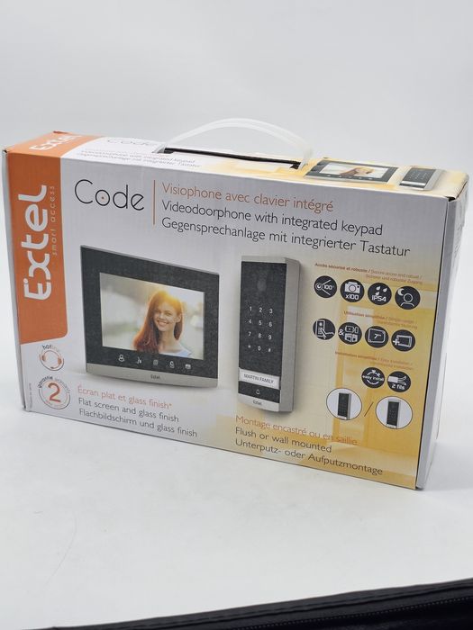 Set complet videointerfon cu fir Extel 720309, 1 interfon de uz casnic