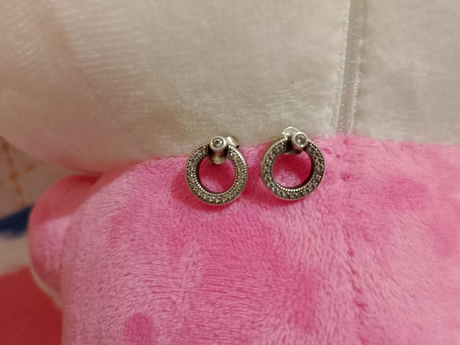 Серёжка Пандора серебро