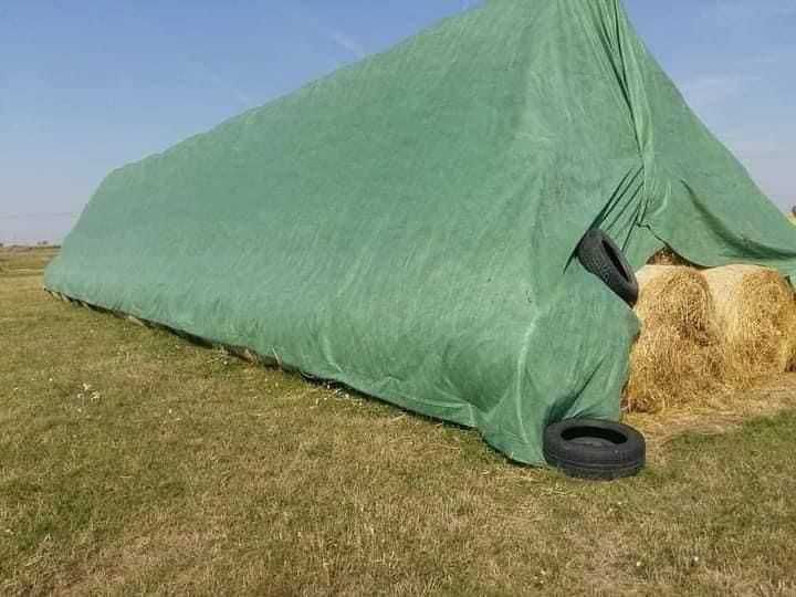 Prelata impermeabila protectie baloti 10.4X15.8 m dimensiuni noi /stoc