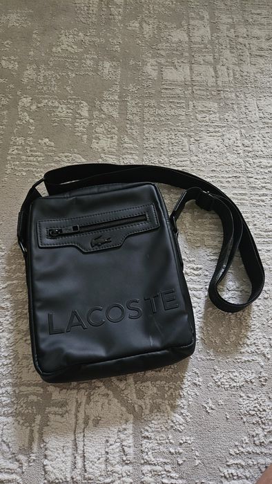Барсетка Lacoste черная оригинал