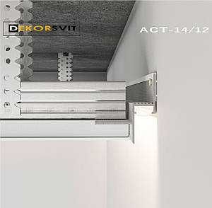 Теневой профиль для гипсокартона белый