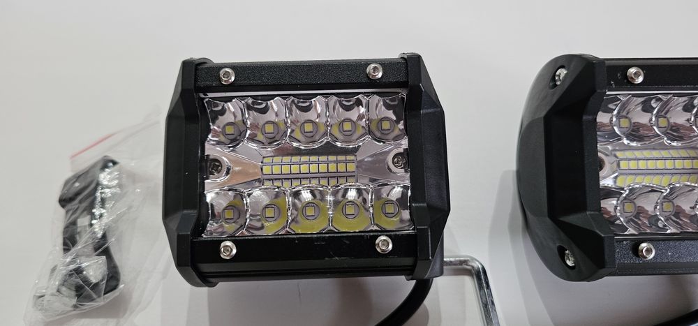 Set 2 Proiectoare LED Bar Cree ATV Offroad 60W 10cm+Kit cabluri