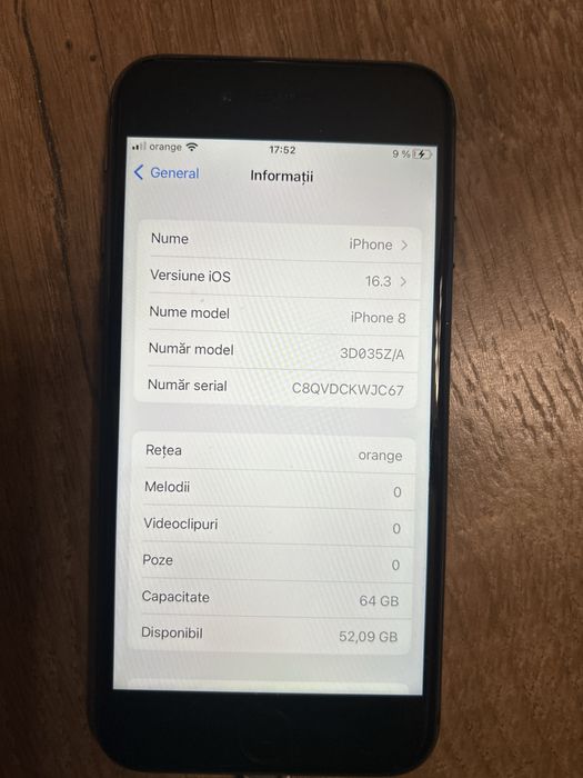 Iphone 8 64 gb codat orange