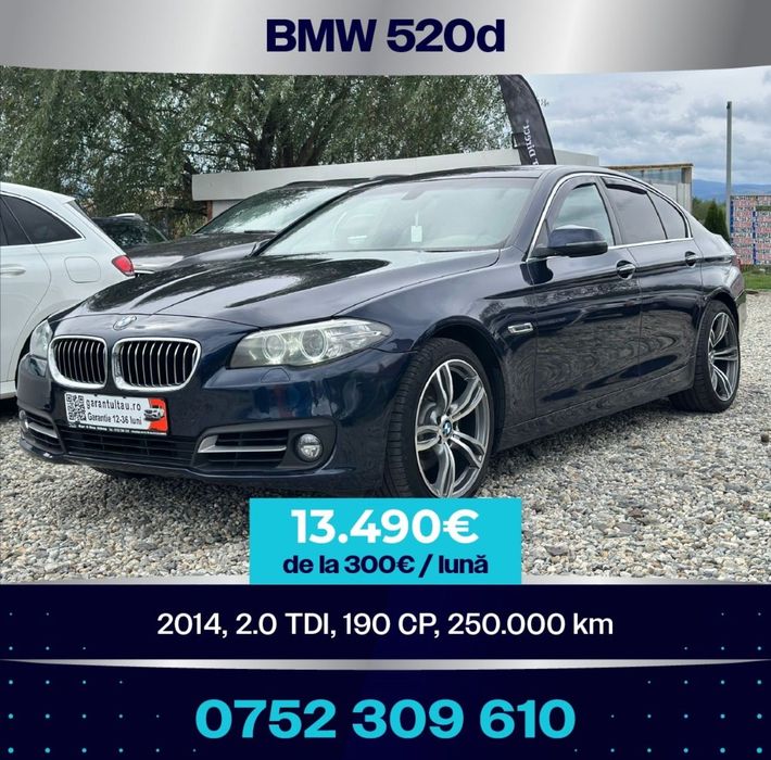 BMW Seria 5 Bmw 520d f10 facelift Garantie Rate