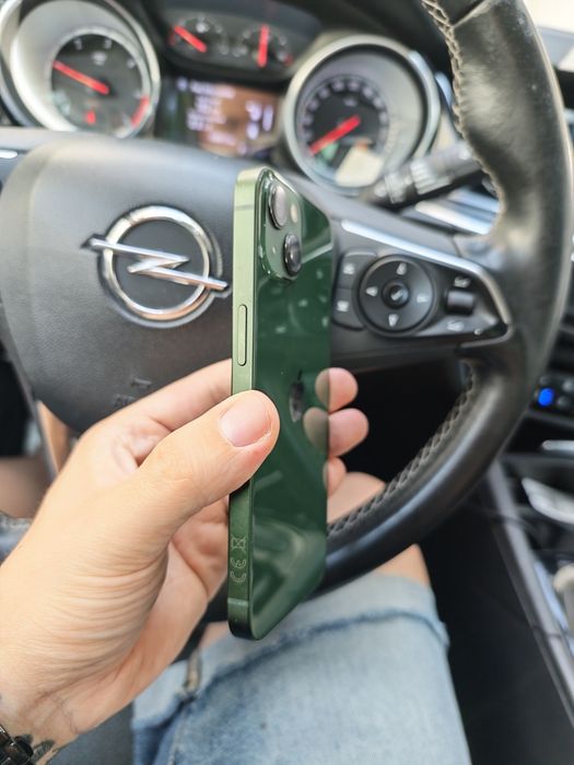 iPhone 13 Green 94% 128GB stare foarte buna totul original liber retea.