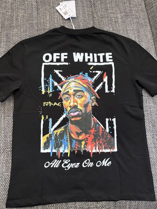 Tricou Off-White Tupac All Eyez On Me – Nou cu Etichetă