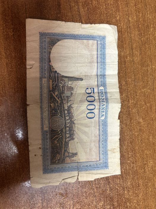 Vand bancnota veche 5000 lei