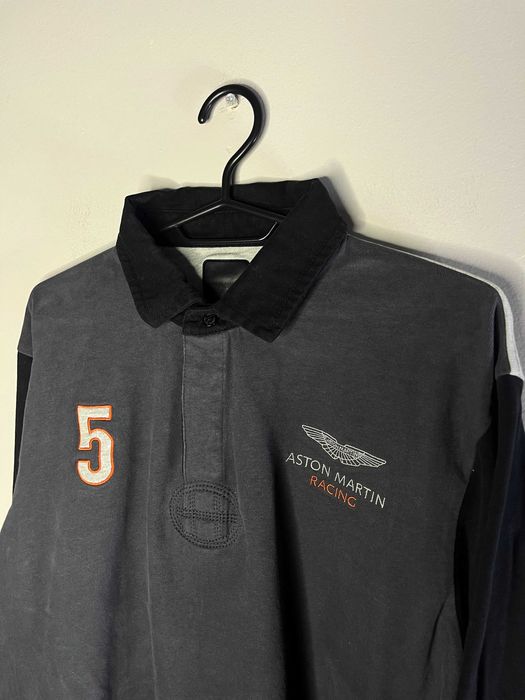 Hackett Aston Martin Racing Multi Rugby Shirt Мъжка Блуза