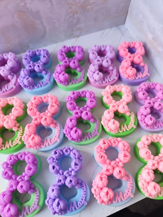 Мыло ручной работы к 8 марта