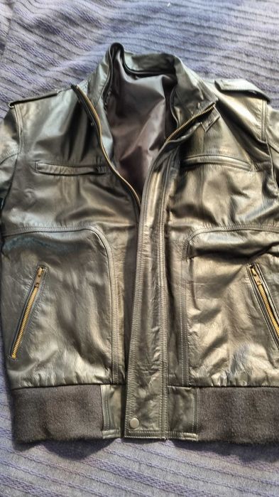 Стилно готино мъжко кожено яке