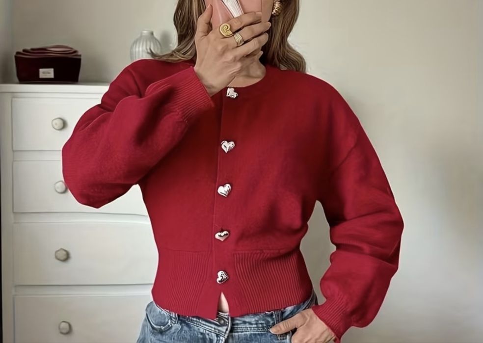 Cardigan rosu S nou