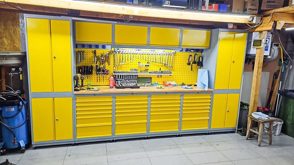 Banc de lucru modular atelier, service auto, fabrici