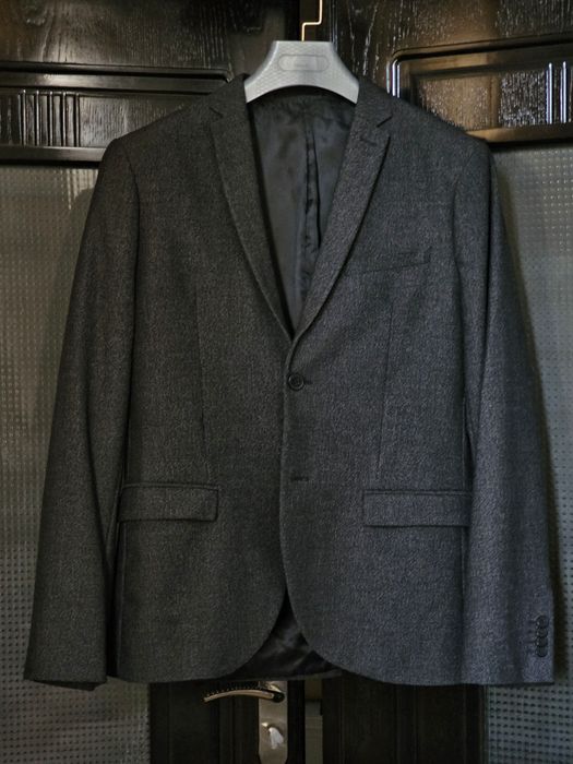 Мужские пиджаки H&M ZARA чёрный серый классический блейзер