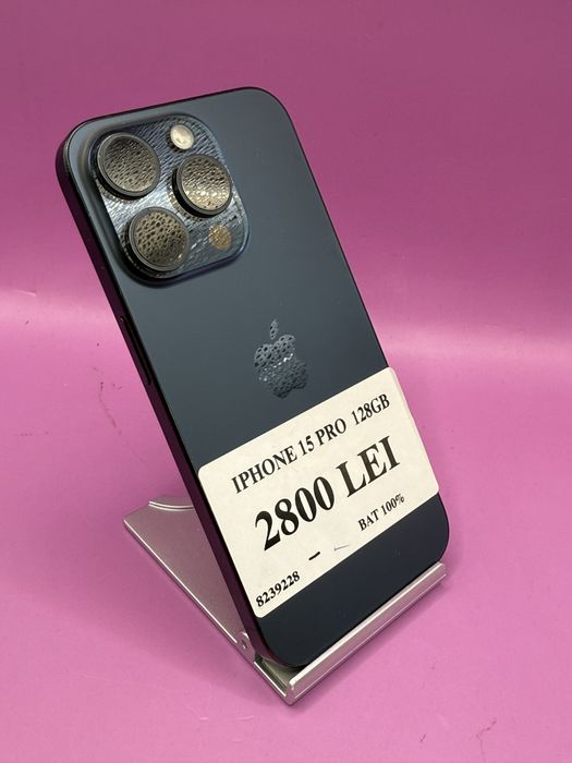 Iphone 15 pro 128 GB BAT 100% •Matei Amanet Crangasi   8239
