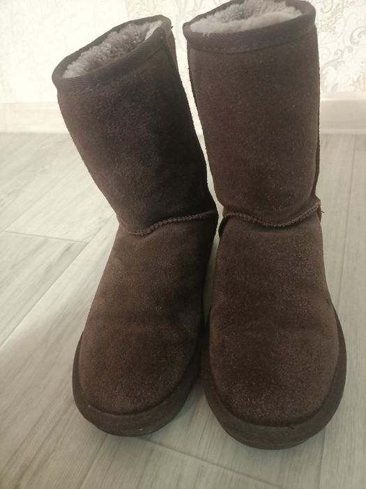 Угги натуральная замша, натур мех