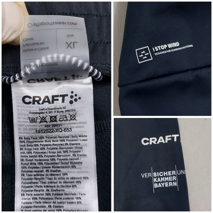 Pantaloni tehnici Softshell CRAFT Nordic Core de iarnă running, nr. XL