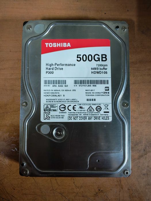 Жёсткий диск на 500Гб