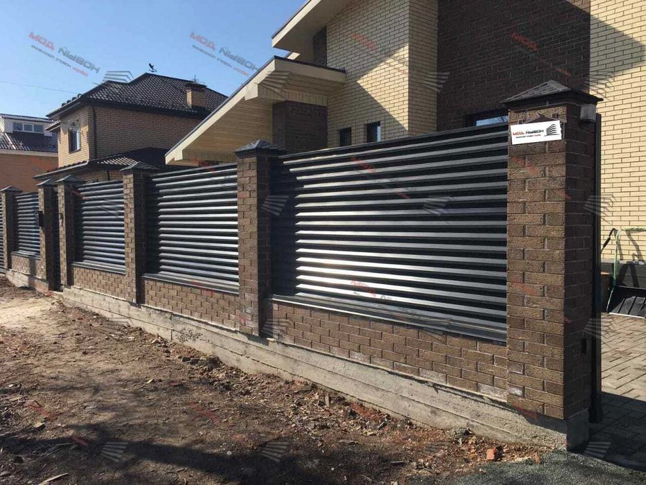 Забор жалюзи еврожалюзи