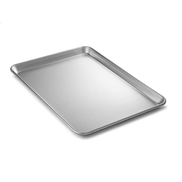 Тава 60х40х3см. алуминиева гладка, перфорирана, с незалепващо покритие