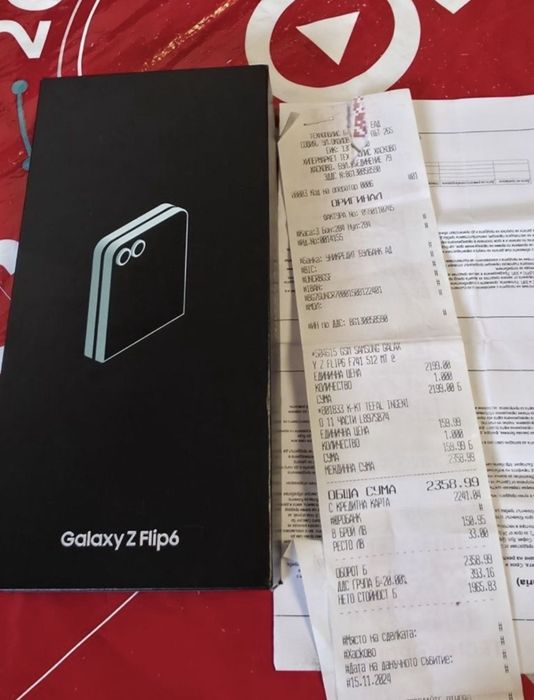 ***512GB Samsung Z Flip 6 Гаранция Технополис 2026г. Mint | Зелен