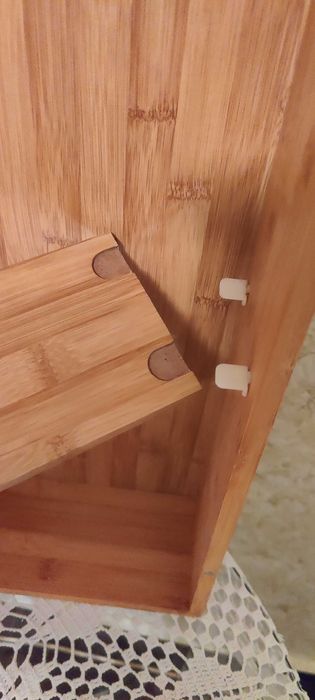 Стилно бамбуково шкафче за баня, кухня, спалня или хол