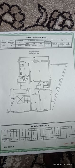 Срочно уй сотилади