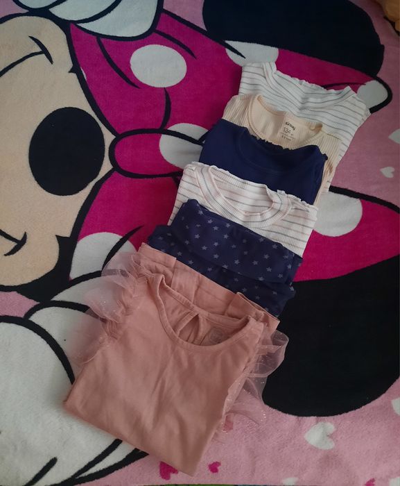 Bluzițe fetita bumbac -8 ani / set de 6 buc.