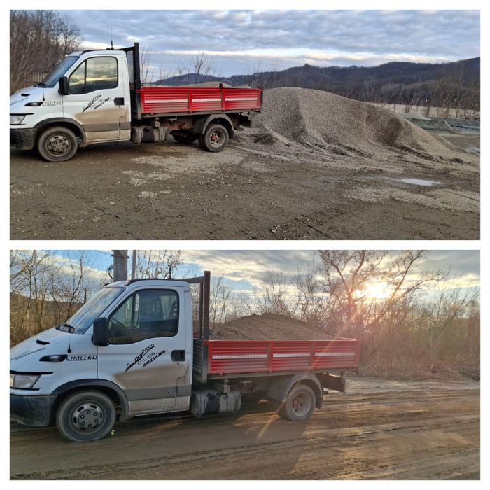 Miniexcavator și basculanta