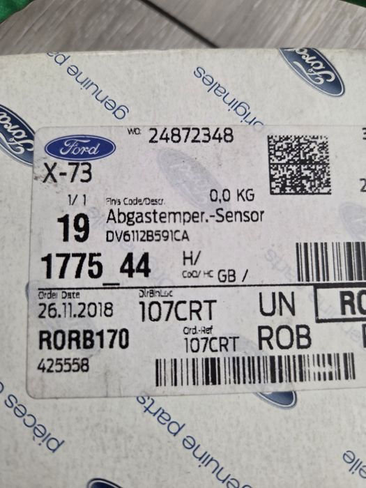 Senzor Temperatura Ford DV6112B591CA