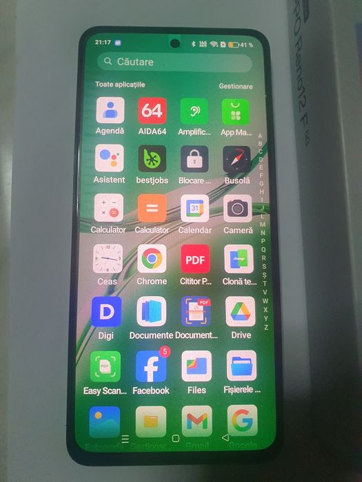 Oppo Reno 12 f-256 gb-8 gb ram