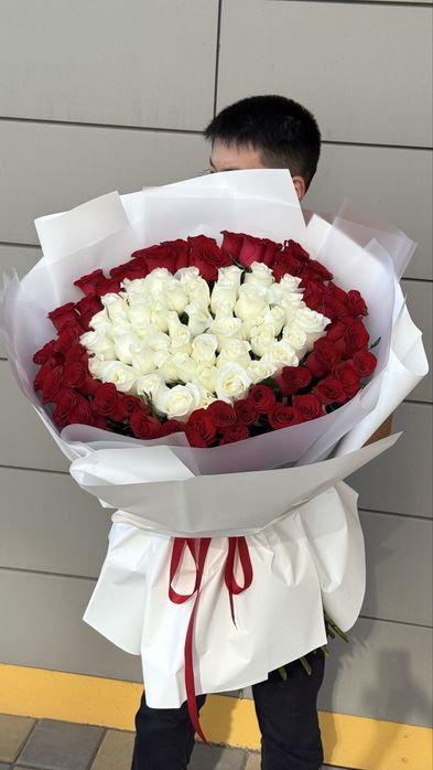 Метровые розы с доставкой