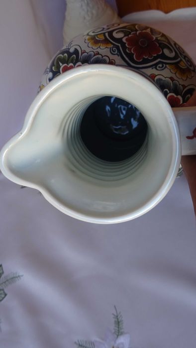 Стомна/кана с метален  капак- Antiquk  150 VB Oud Delft  от 1910-те.