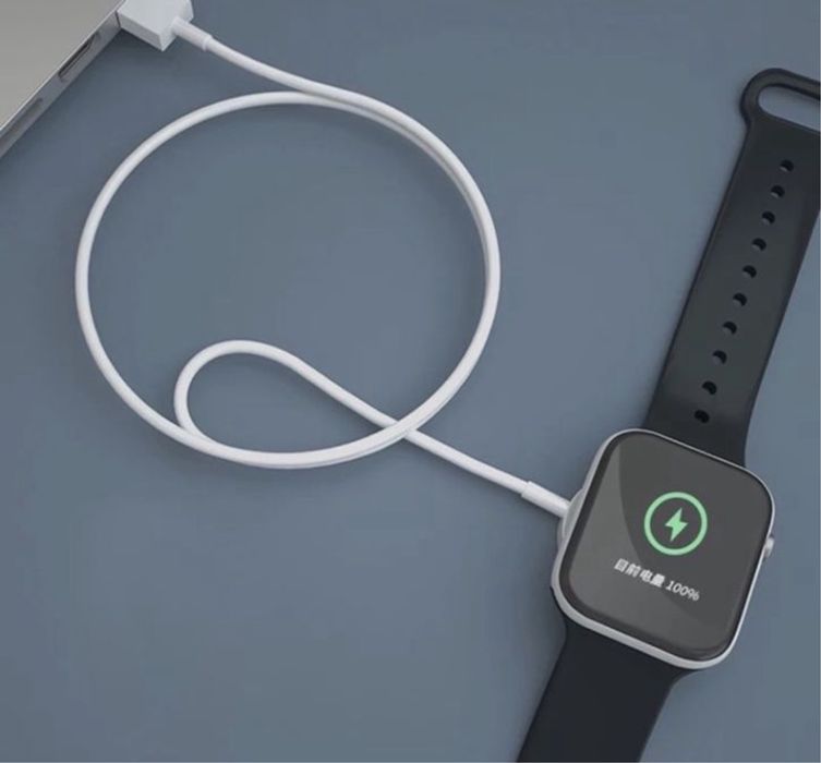 Cablu Incarcator Rotund Alb Ceas Apple Watch Iphone Orice Serie
