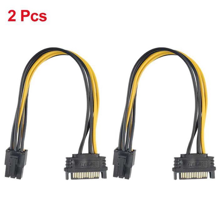 VGA питание переходник PCI_Express x16, Sata 15PIN - 8PIN(6+2),