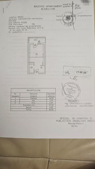 Vândut direct de proprietar – Garsonieră Modernă, Complet Renovată & Centrală Proprie – Gata de Mutare în Mioveni!