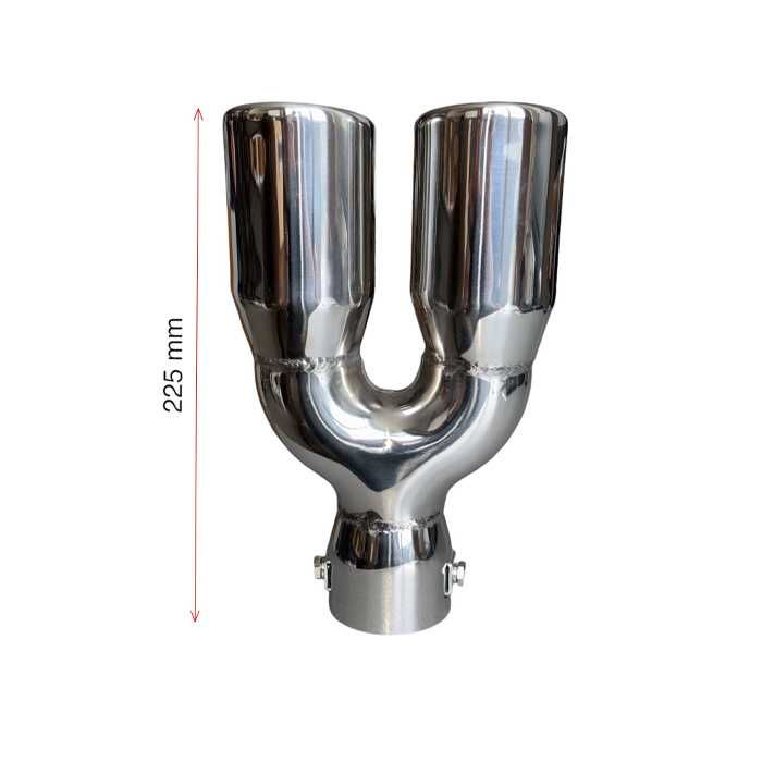 Накрайник ауспух 323 входа-57мм изхода-54/52мм