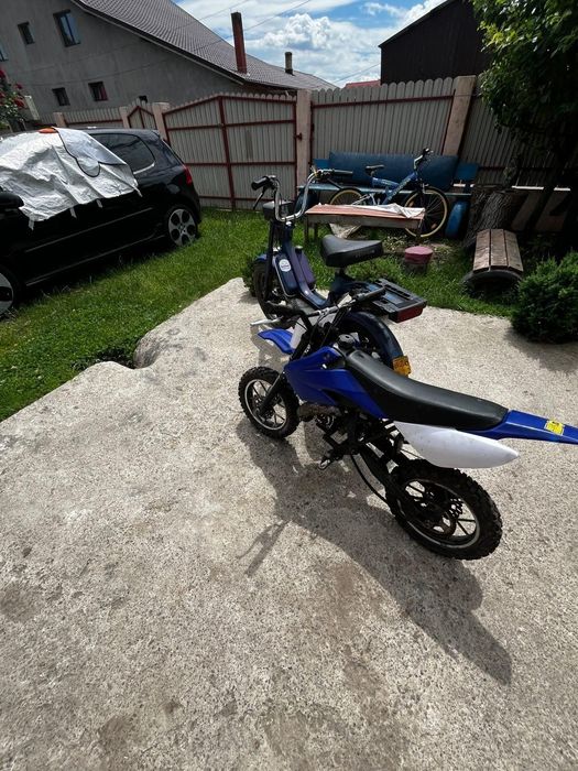 Piaggio bravo 49 cc +cros poket bike 65cc